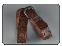 C-Red Brand Brown  Distressed Link Belt